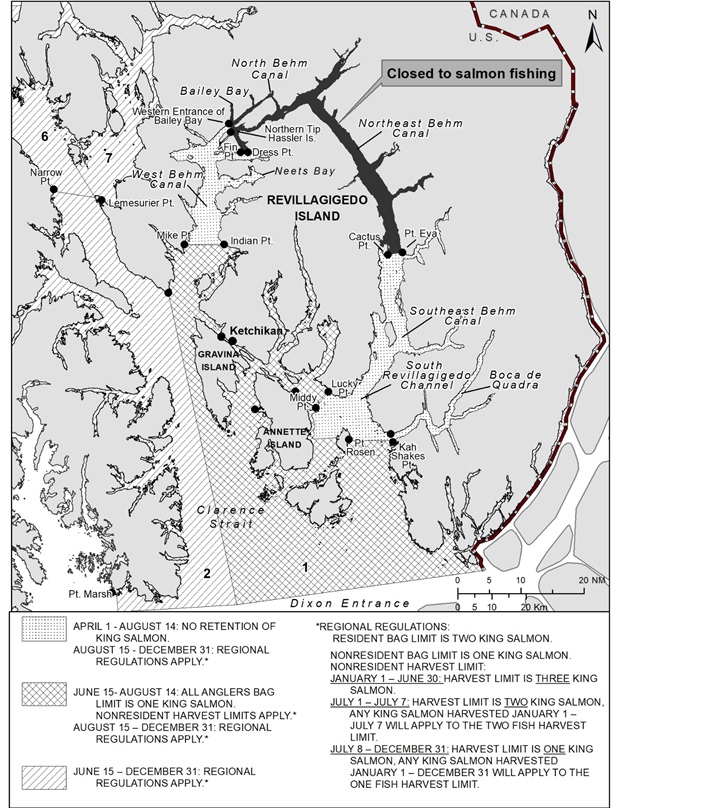 REVISED SPORT FISHING REGULATIONS FOR KING SALMON IN SOUTHEAST ALASKA AND KETCHIKAN AREA FOR 2021